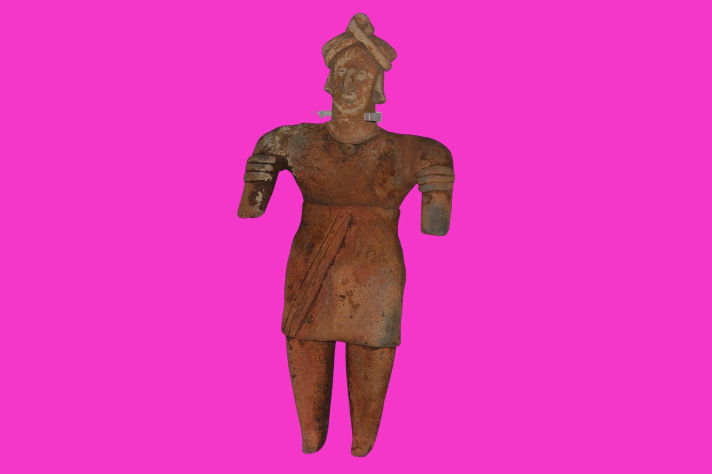 Pre Columbian Artifact 8 inch Female Tomb Figure Colima Mexico 100 BC COA 258