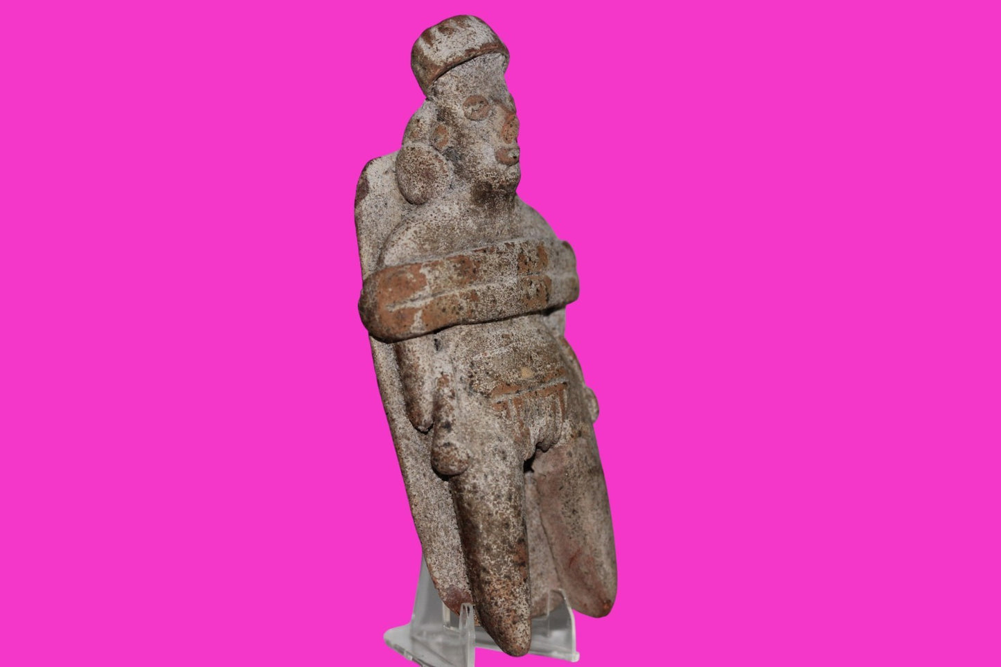 Pre Columbian Artifact Authentic Tomb Burial Figure Colima Mexico 100 BC COA 226