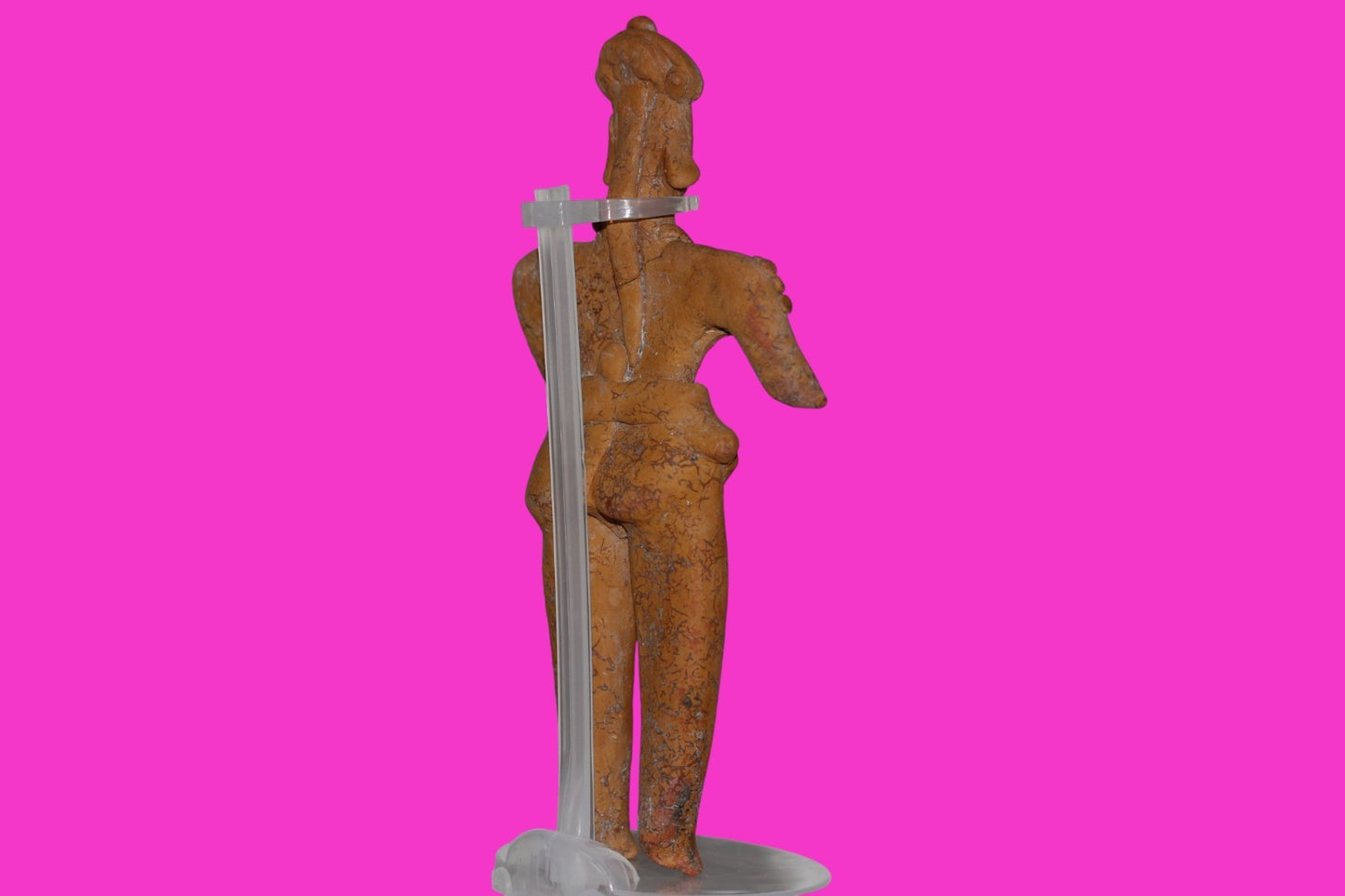 Pre Columbian Artifact BIG Female Shaman Tomb Figure Colima Mexico 100BC COA 248