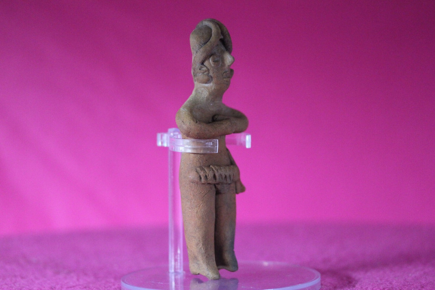 Authentic Pre Columbian Artifact Tomb Figure Colima Mexico 100 BC-250 AD COA 129