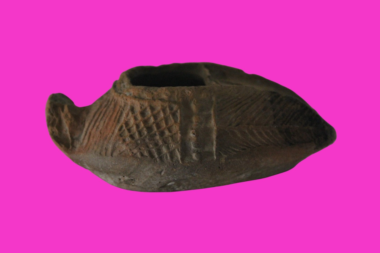 Ancient Holy Land Oil Lamp Artifact Jesus Christ Homeland 100BC-400AD COA 13