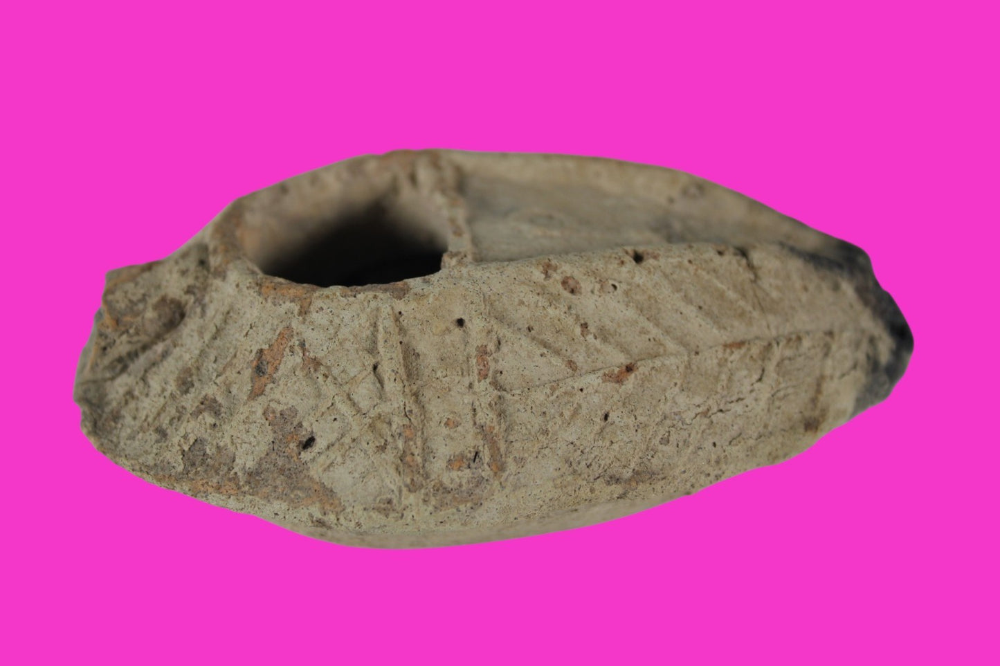 Ancient Holy Land Oil Lamp Artifact Jesus Christ Home Israel 300-600 AD COA 105