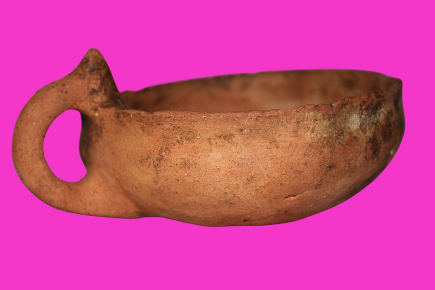 Holy Land Artifact Authentic 4000 Year Old Cup Time of Abraham 2000 BC COA J113