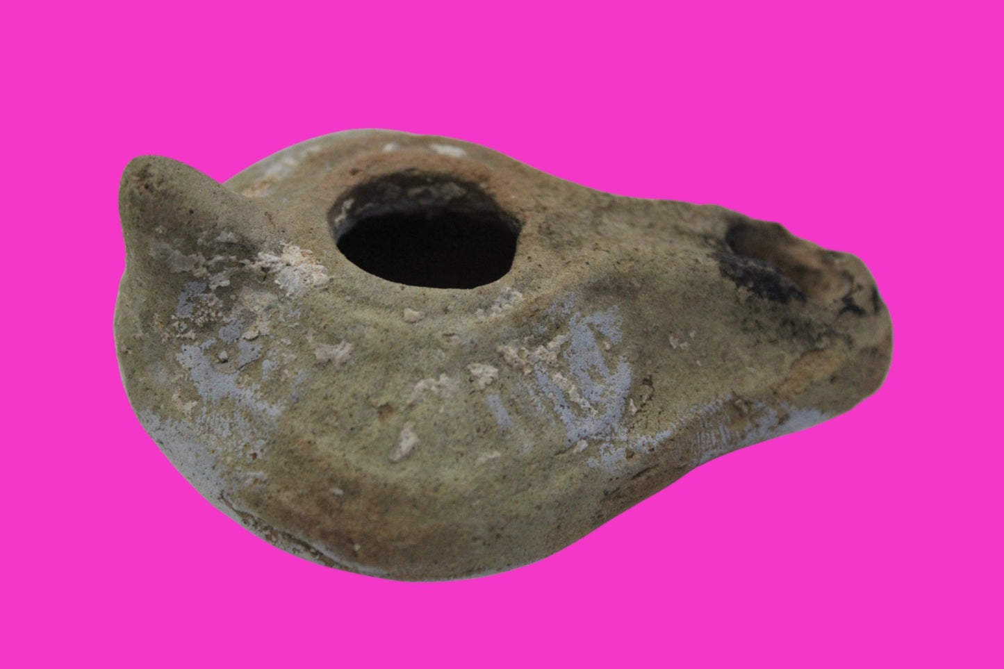 Ancient Holy Land Oil Lamp Artifact From Jesus Christ Home Land 100-500AD COA 67