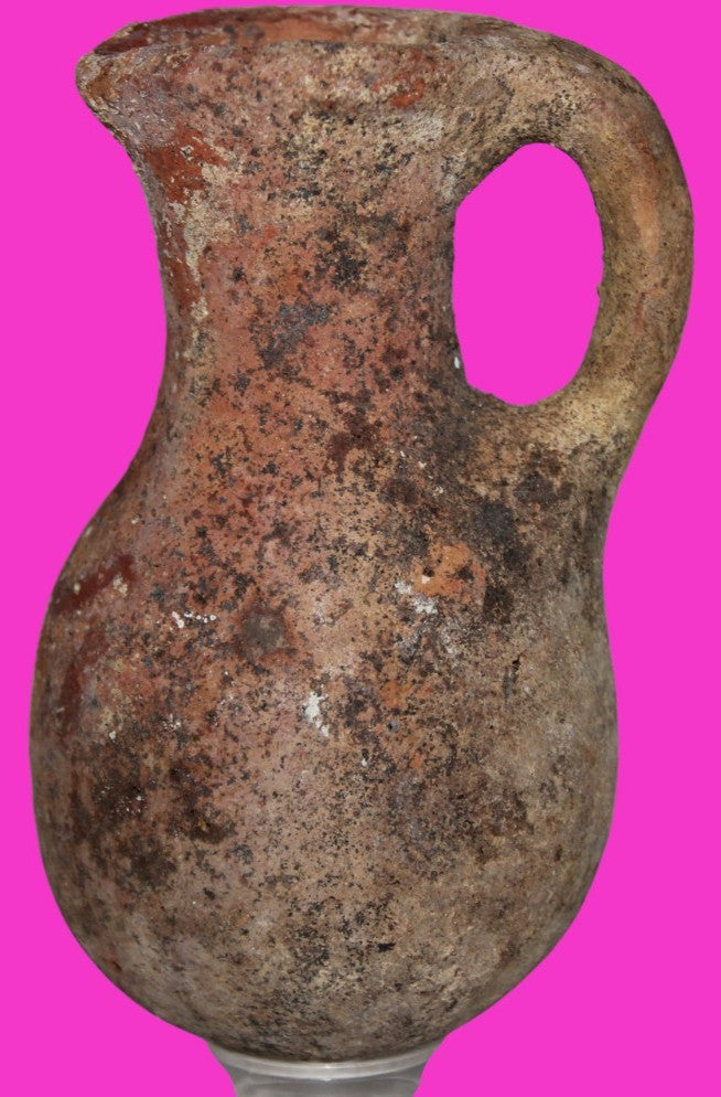 Ancient Holy Land Artifact Jug From Time of Jesus Christ 100 BC - 100 AD COA 15