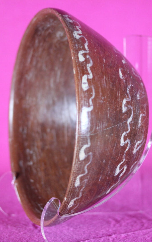 Authentic Pre Columbian Artifact Decorated Bowl Michoacan Arte Primitivo COA T49