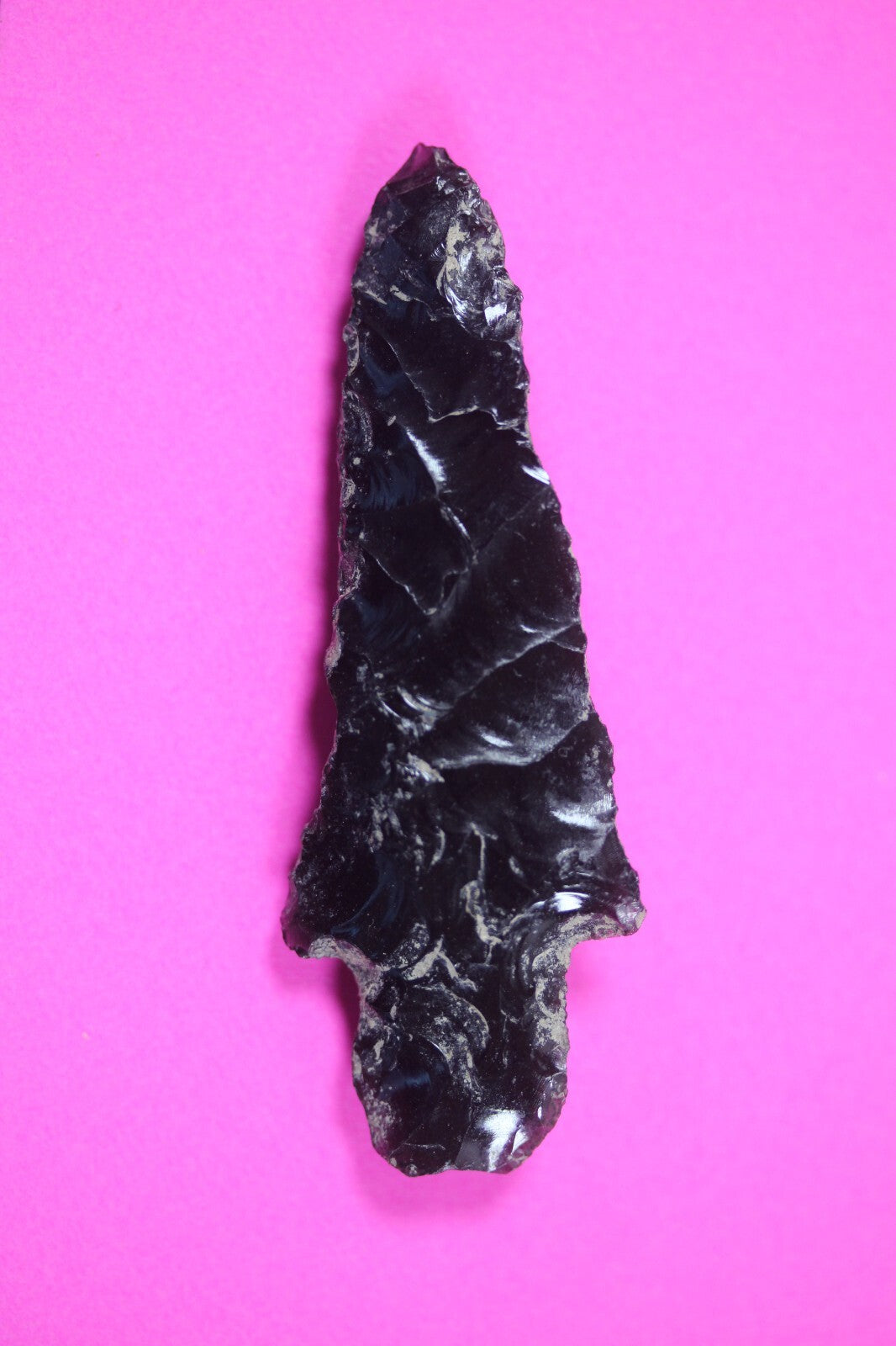 Authentic Pre Columbian Artifact Aztec Arrowhead Battle of Mexico City COA 31