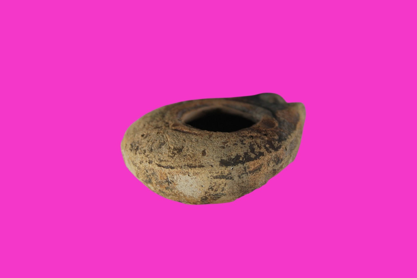 Ancient Holy Land Oil Lamp Artifact Jesus Christ Homeland 100BC-400AD COA 14