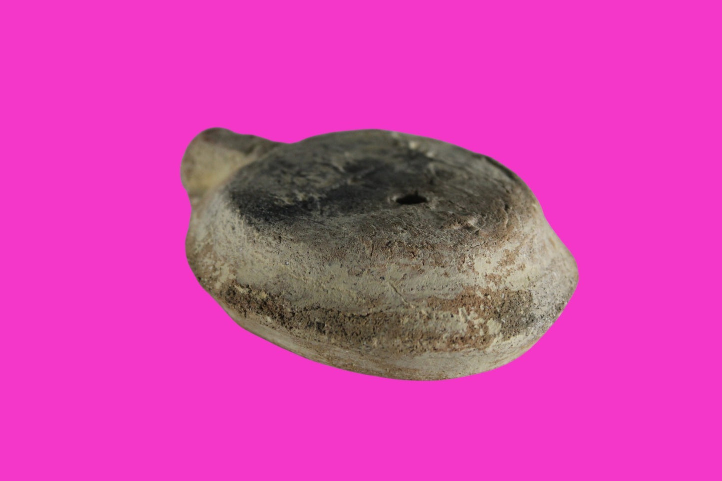 Ancient Holy Land Oil Lamp Artifact 3 Crosses Jesus Christ Home 400-500AD COA 29