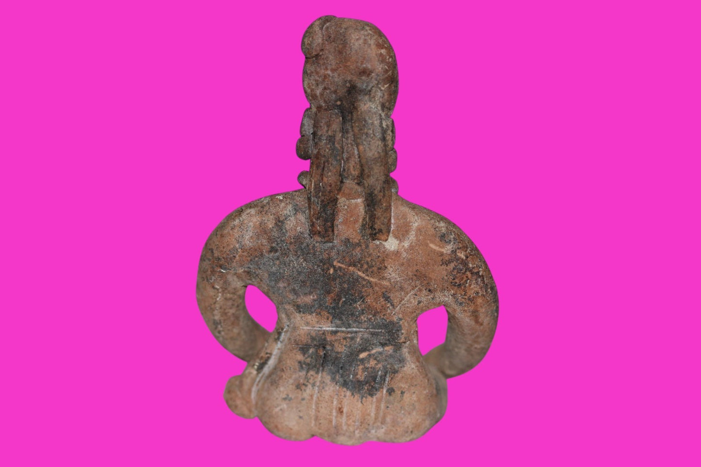 Pre Columbian Artifact Authentic Seated Tomb Figure Colima Mexico 250 AD COA 211