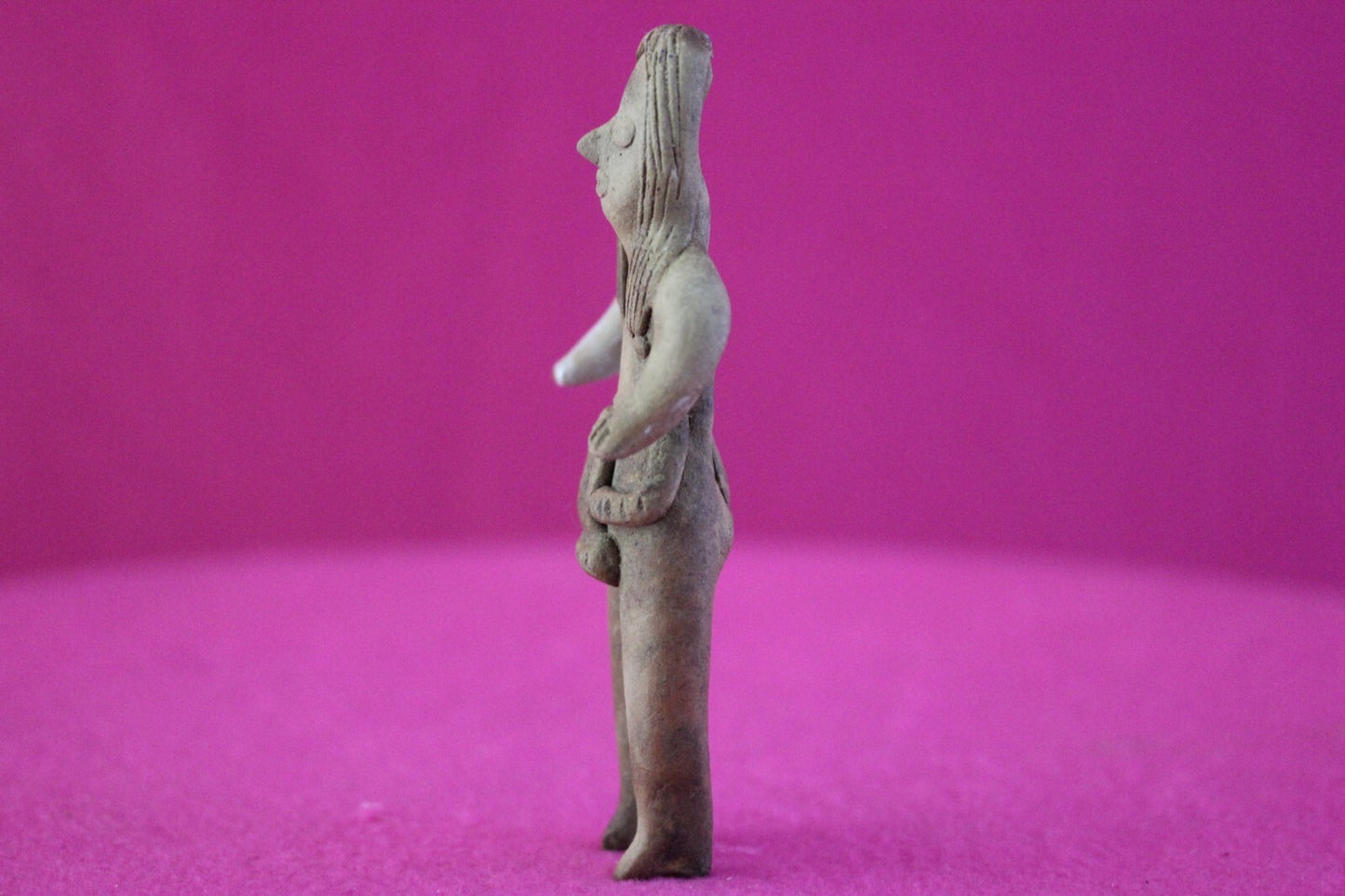 Authentic Pre Columbian Artifact Tomb Figure Colima Mexico 100 BC-250 AD COA 166