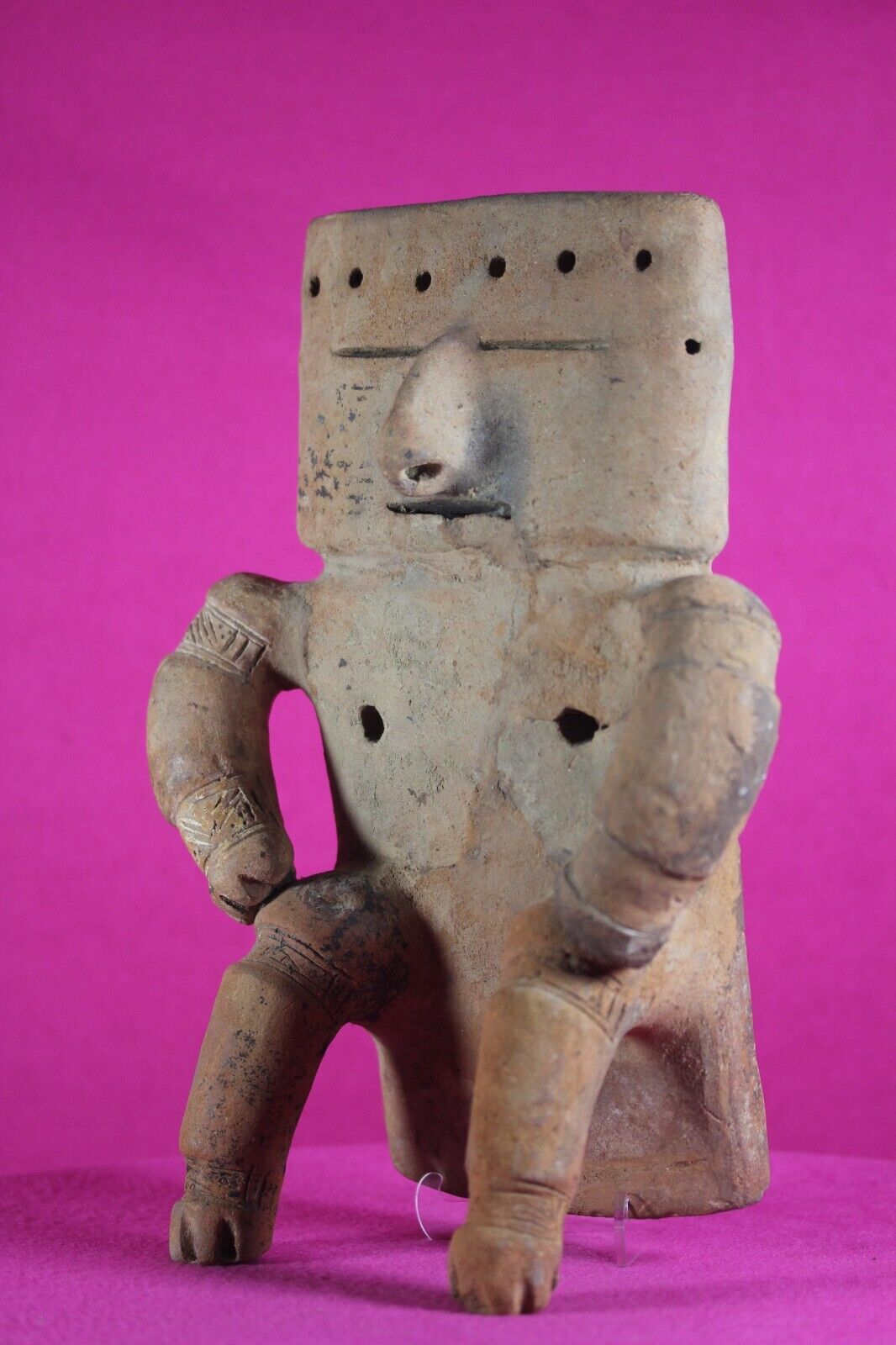 Authentic Pre Columbian Artifact Quimbaya Retablo Columbia 800-1300 AD COA J83