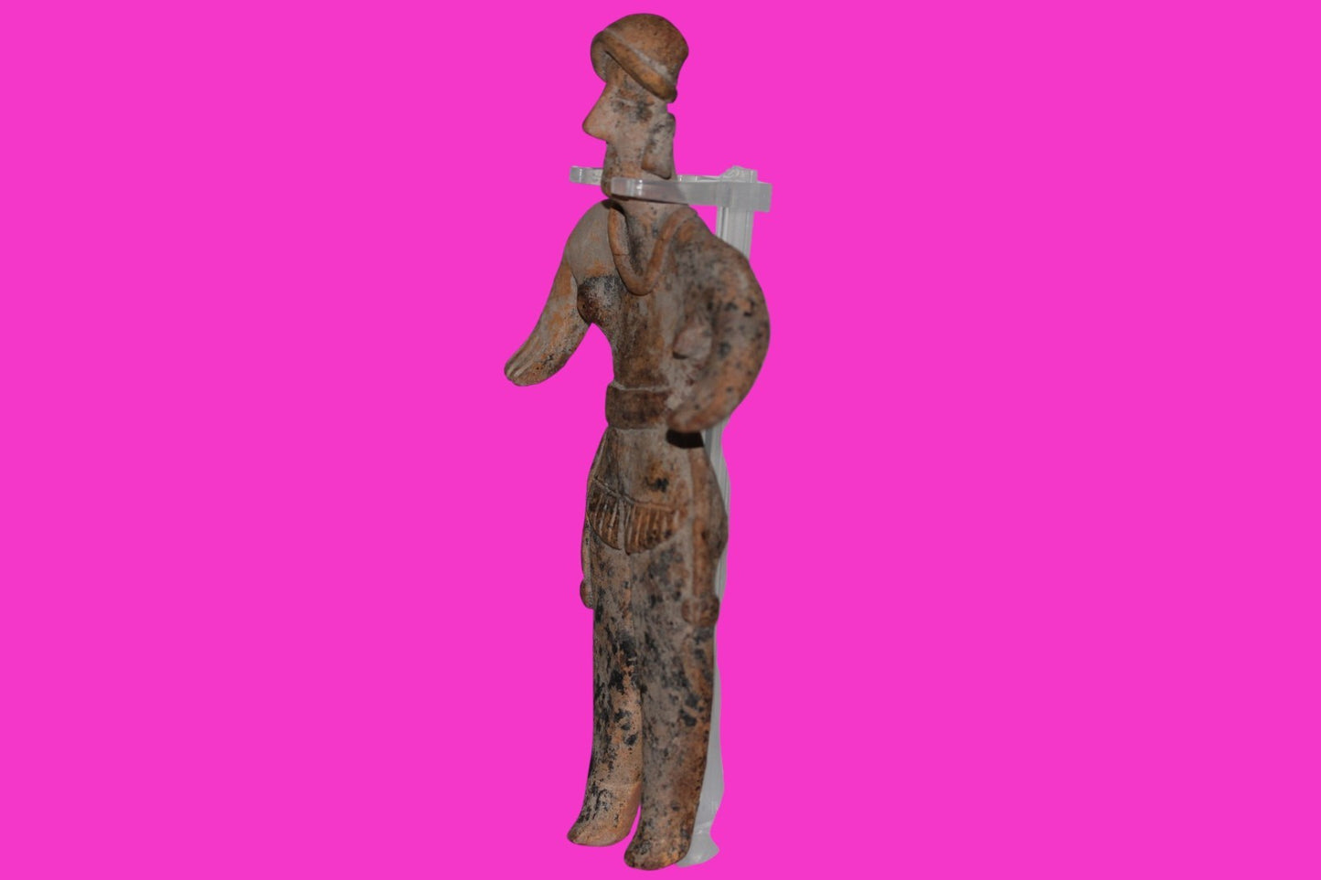 Pre Columbian Artifact 7 Inch Female Tomb Figure Colima Mexico 100 BC COA 247
