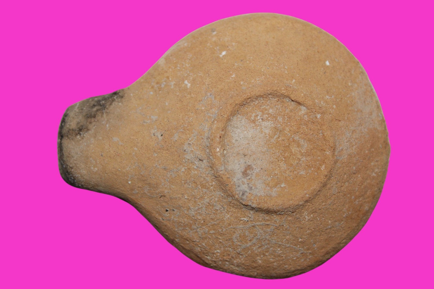 Ancient Holy Land Oil Lamp Artifact Jesus Christ Home Land 100BC-100AD COA 48