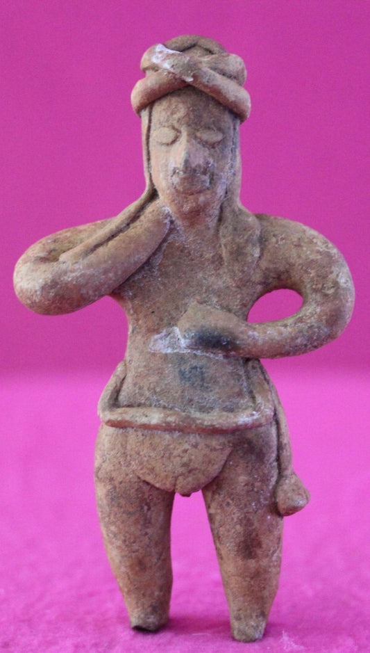Authentic Pre Columbian Artifact Tomb Figure Colima Mexico 100 BC-250 AD COA 175