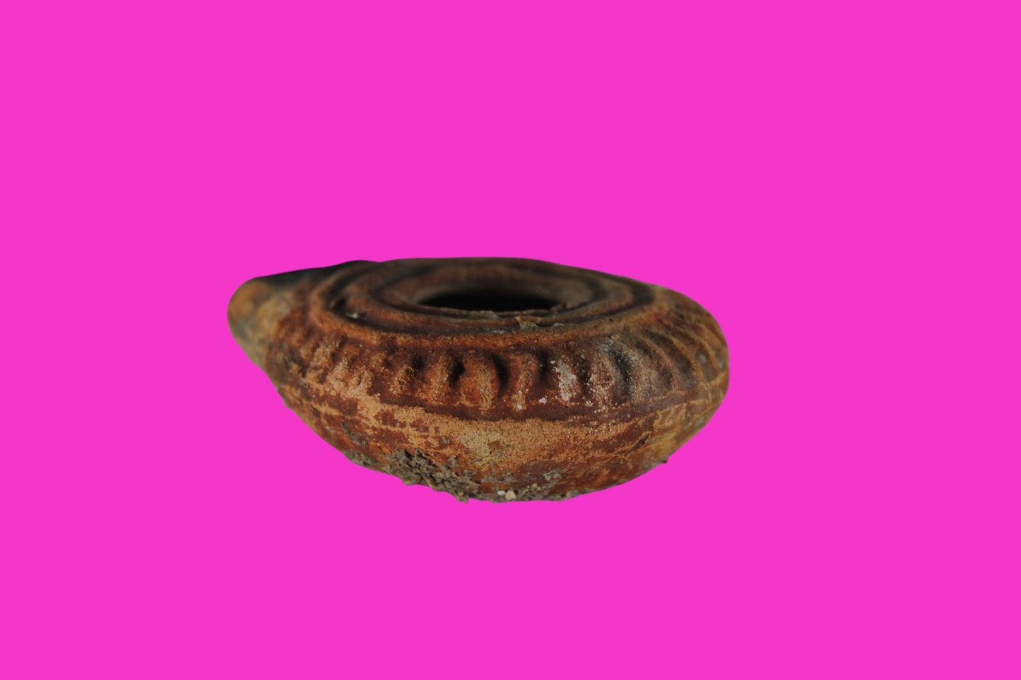 Ancient Holy Land Oil Lamp Artifact Jesus Christ Homeland 100BC-400AD COA 23