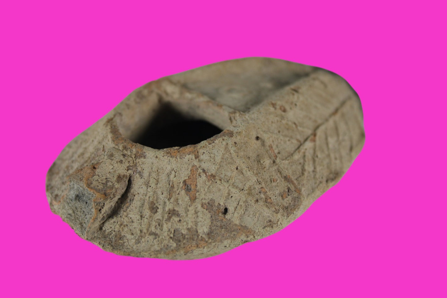 Ancient Holy Land Oil Lamp Artifact Jesus Christ Home Israel 300-600 AD COA 105